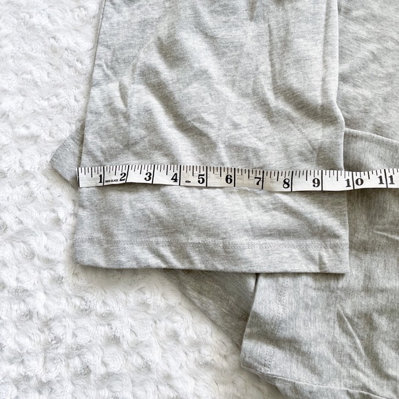 NWT-LUSH Grey Open Square Tie Back Wide Sleeve Top - Picture 12 of 12